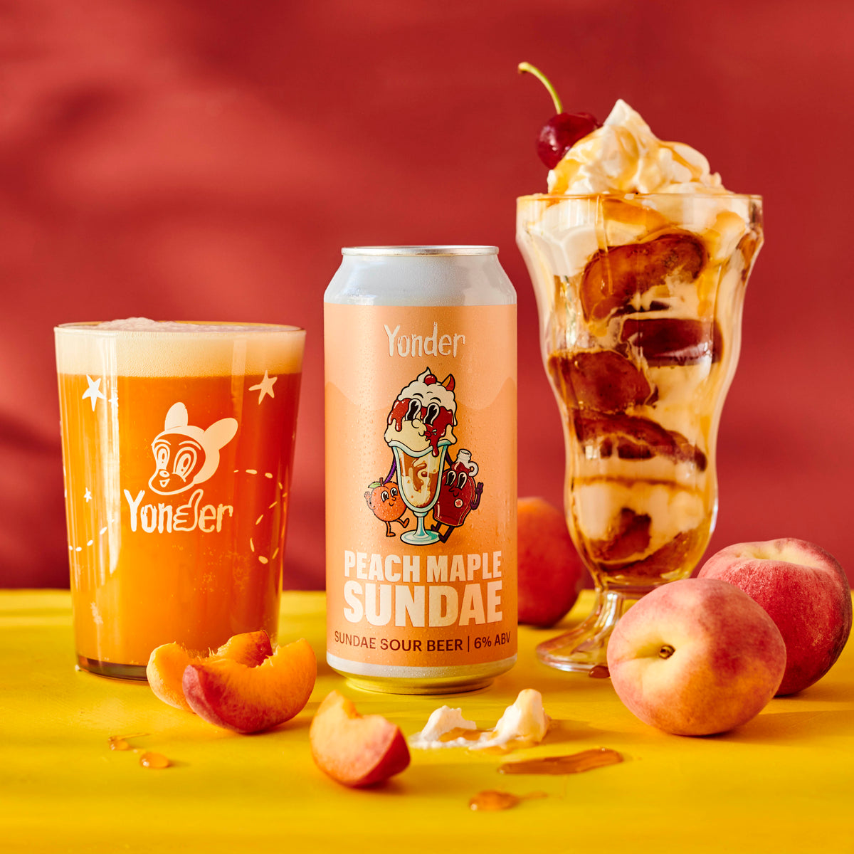 Peach Maple Sundae