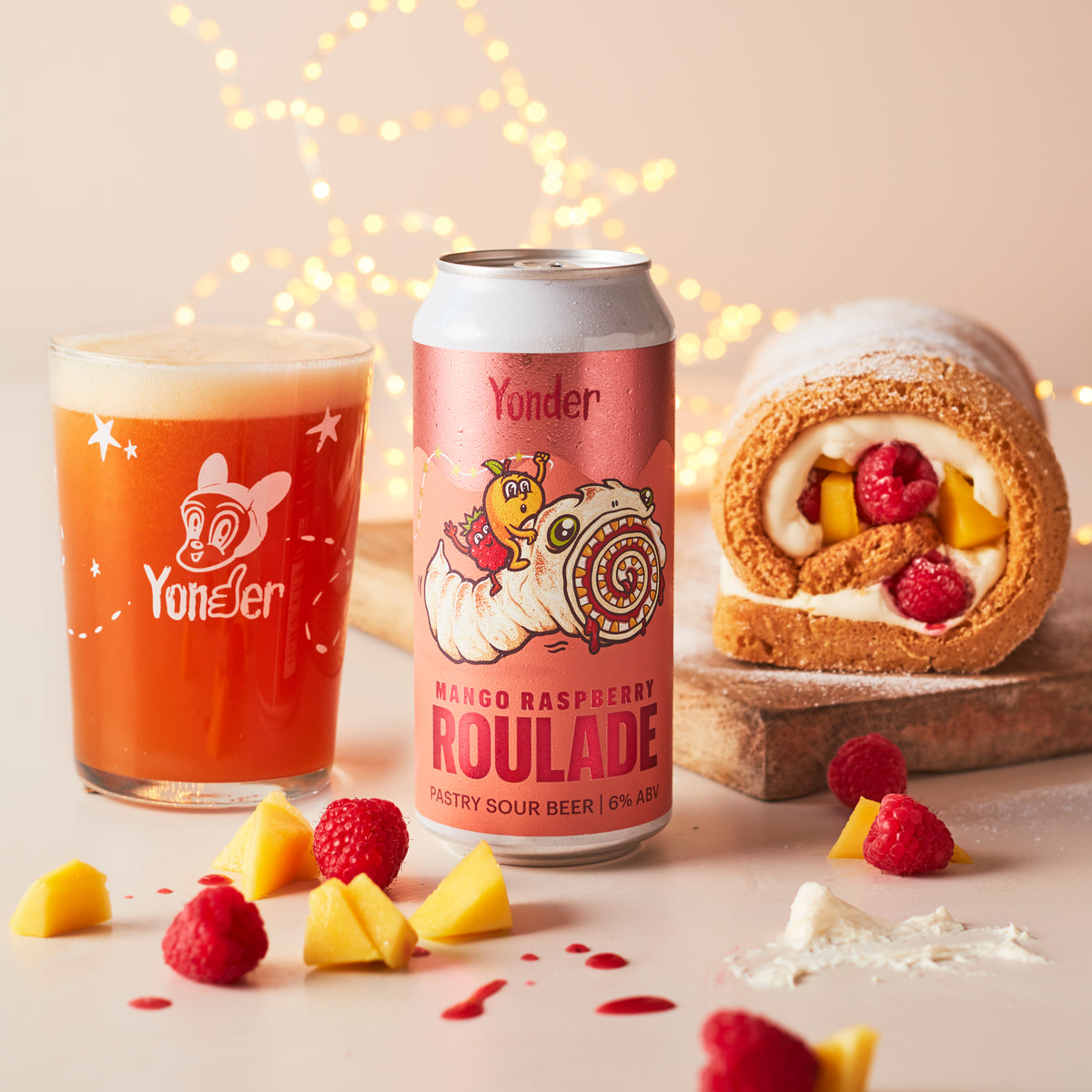 Mango Raspberry Roulade